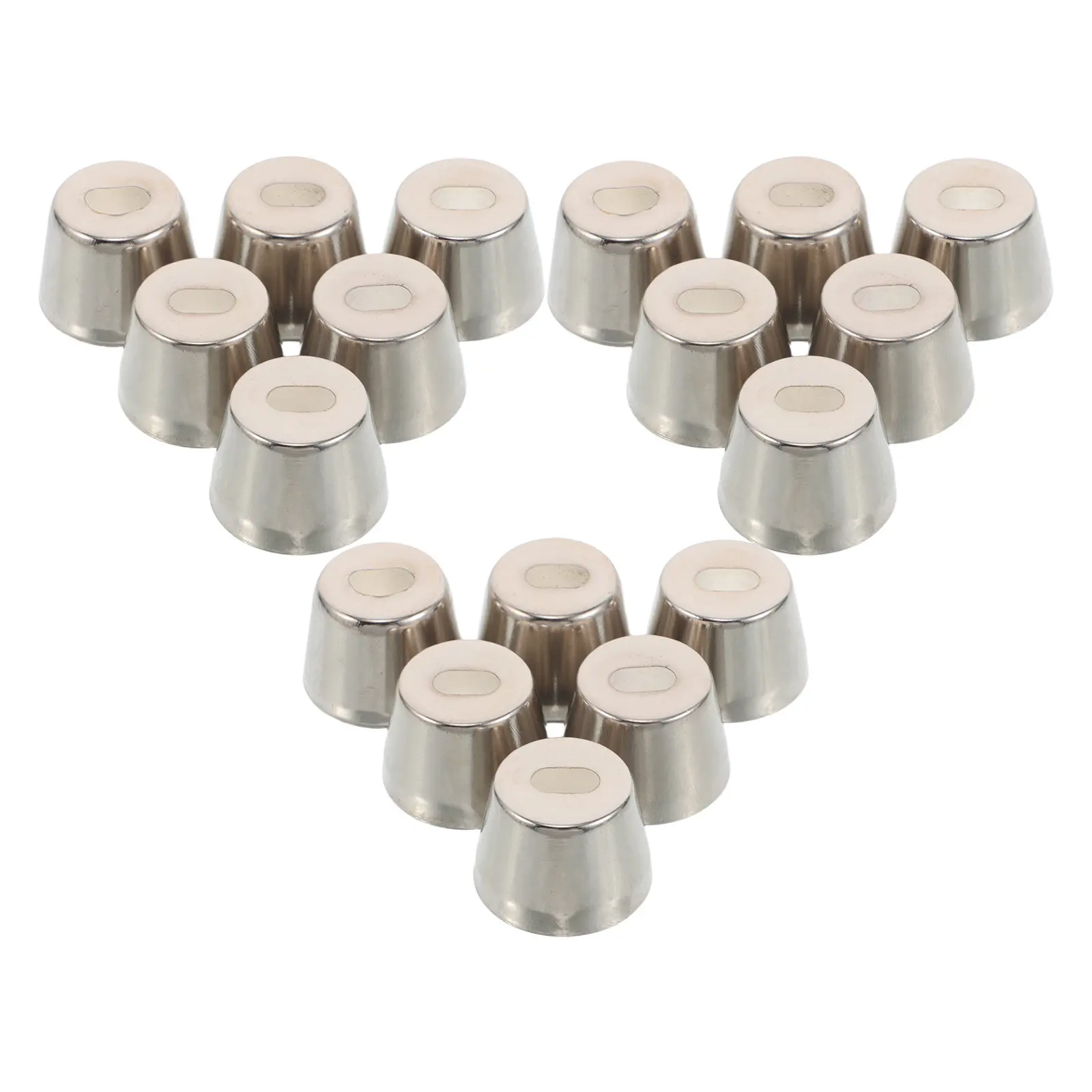 50Pcs Replacement Knife Ferrule Nickel Plated for Handcrafted Kitchen Knives Wood Handle Stability Maintenance