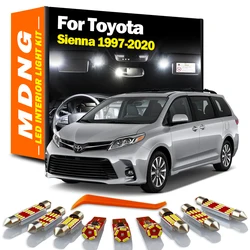 MDNG For Toyota Sienna 1997-2015 2016 2017 2018 2019 2020 Vehicle LED Interior Dome Map Light Kit Car Led Lamp Canbus No Error
