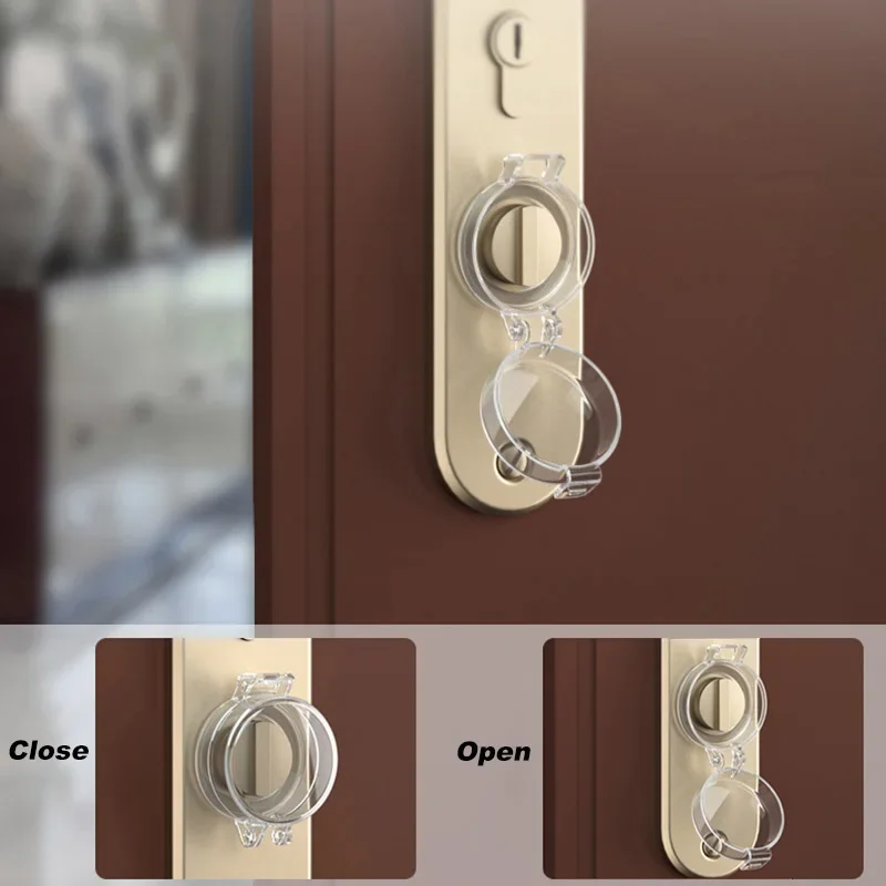 vvocci 1/3/5Pcs Baby Safety Protection Door Lock Cover Home Bedroom Door Switch Anti-Locking Lid Kids Protective Products