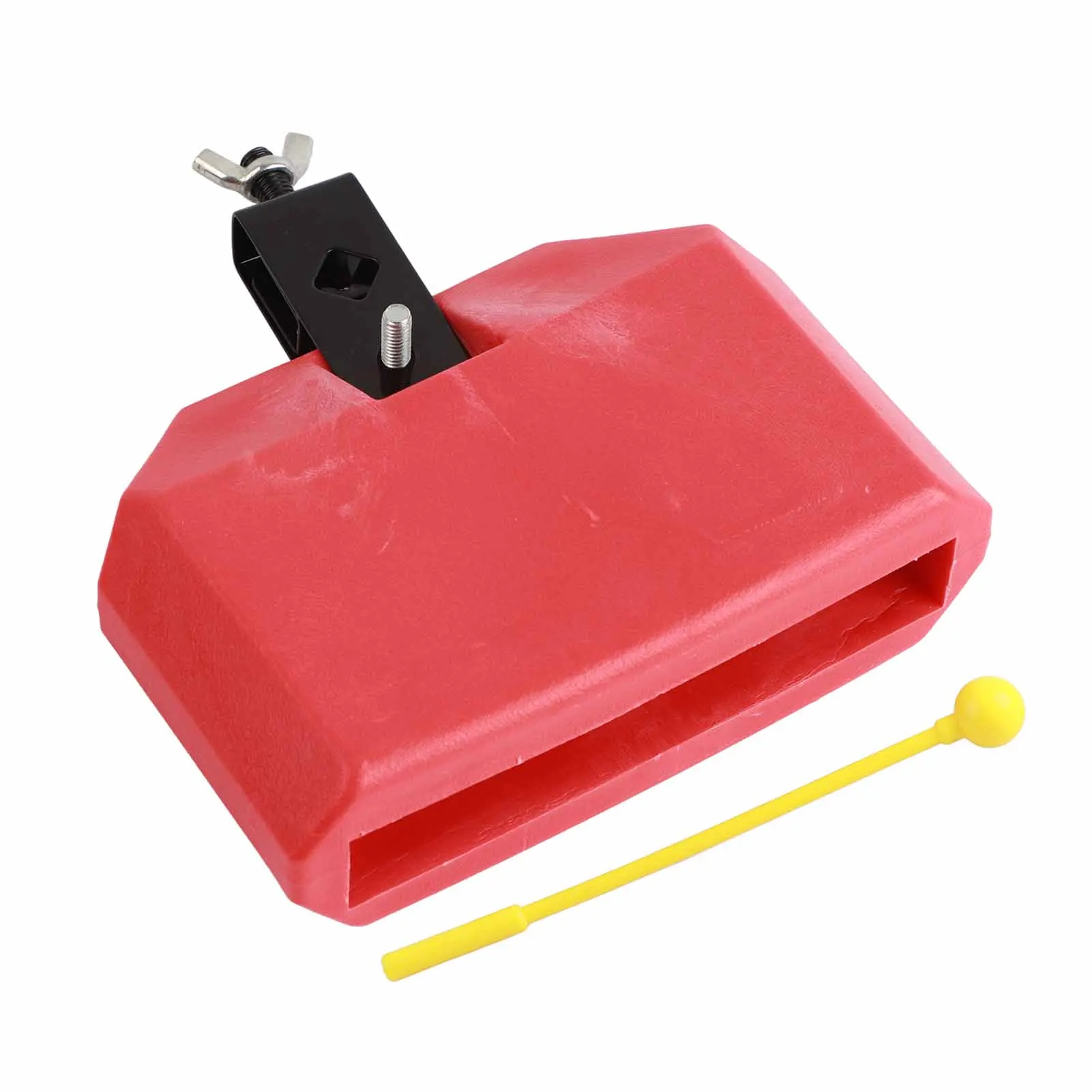 

Eco-Friendly ABS Cow Bell, Red Color, 10mm Hole Diameter, Noise Maker with 1 Cowbell and 1 Wooden Stick for Sports Game Wedding