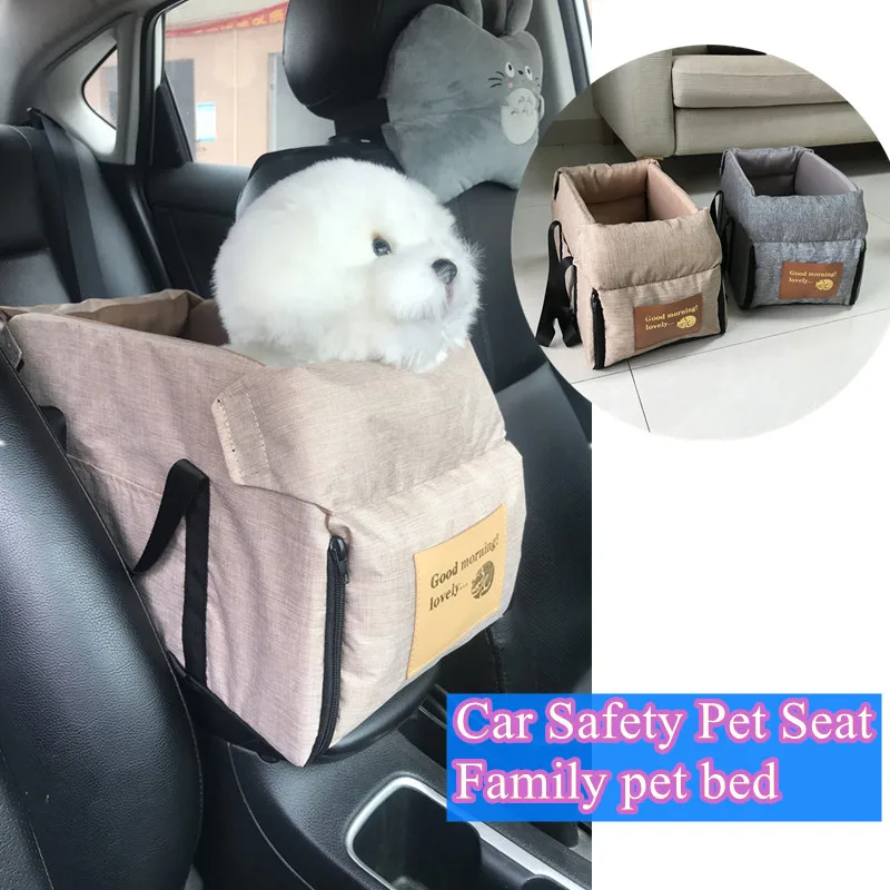 Travel Cat Dog Bed Transport Portable Car Central Safety Pet Seat Cat Dog Carrier Protector For medium/small Dog  Bag Accessorie