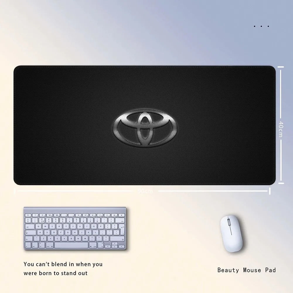 T-Toyotas Racing Mousepad Gaming 400x900 Locking Edge Big Gamer Large Rubber Art Computer Mousepad Laptop Desk Mat