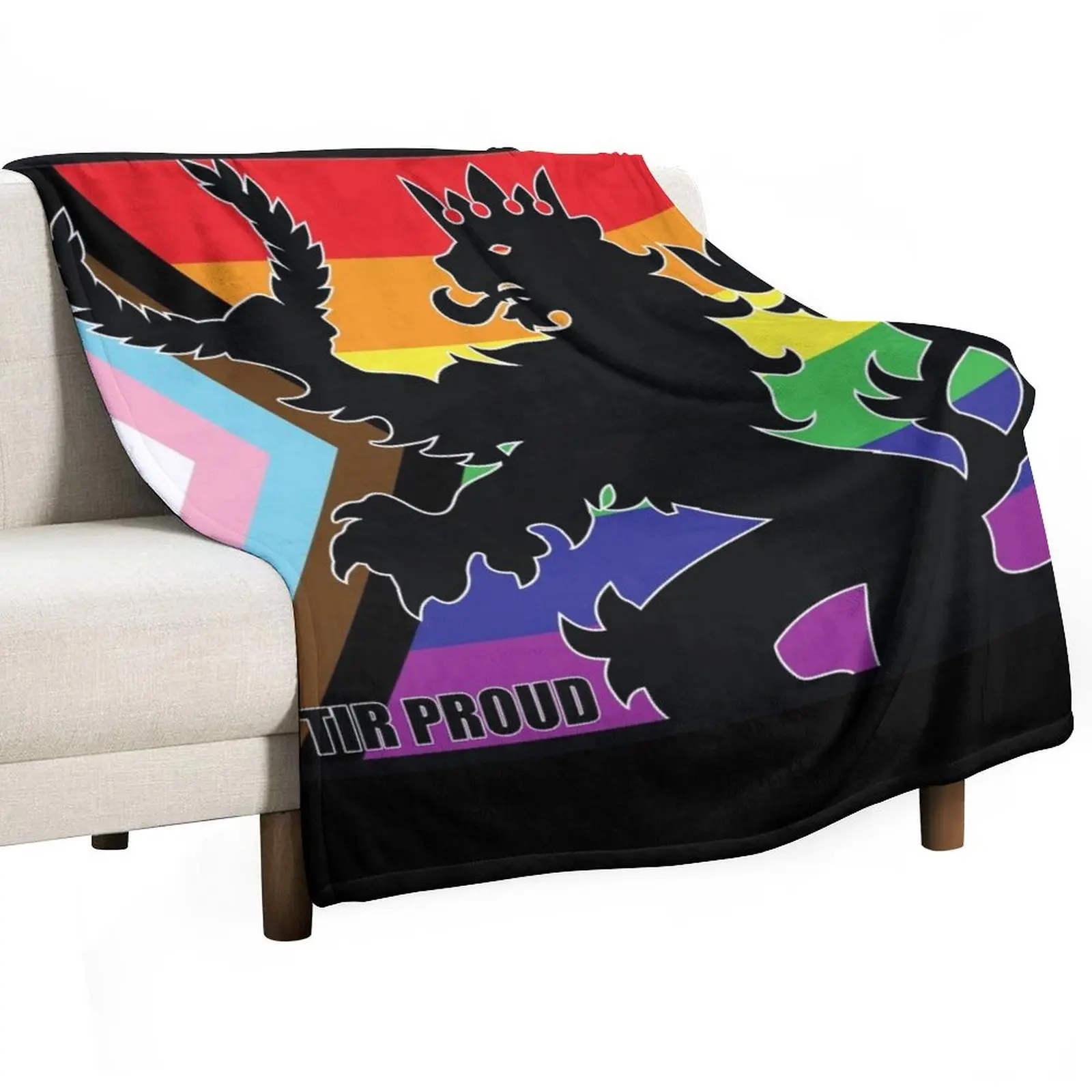 An Tir Proud - Progress Variation Throw Blanket Luxury Designer Luxury Blankets For Baby Sofa Throw Blankets