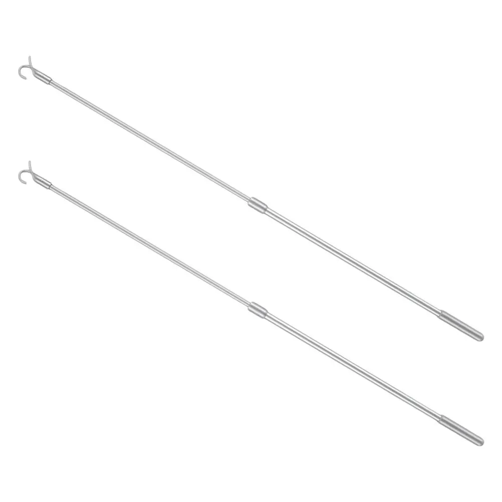 

2Pcs Telescopic Curtain Rods Adjustable Extendable Poles for Bedrooms Living Rooms Lightweight Compact Design Easy to Use