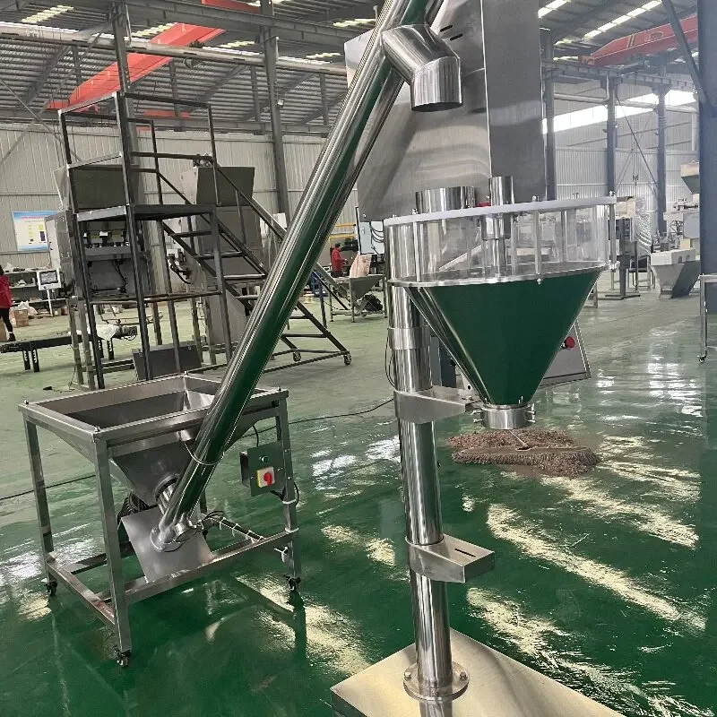 Powder Packing Machine with Spiral Feeding Machine Seasoning Flour Milk Powder Quantitative Packing Equipment Filling Machine