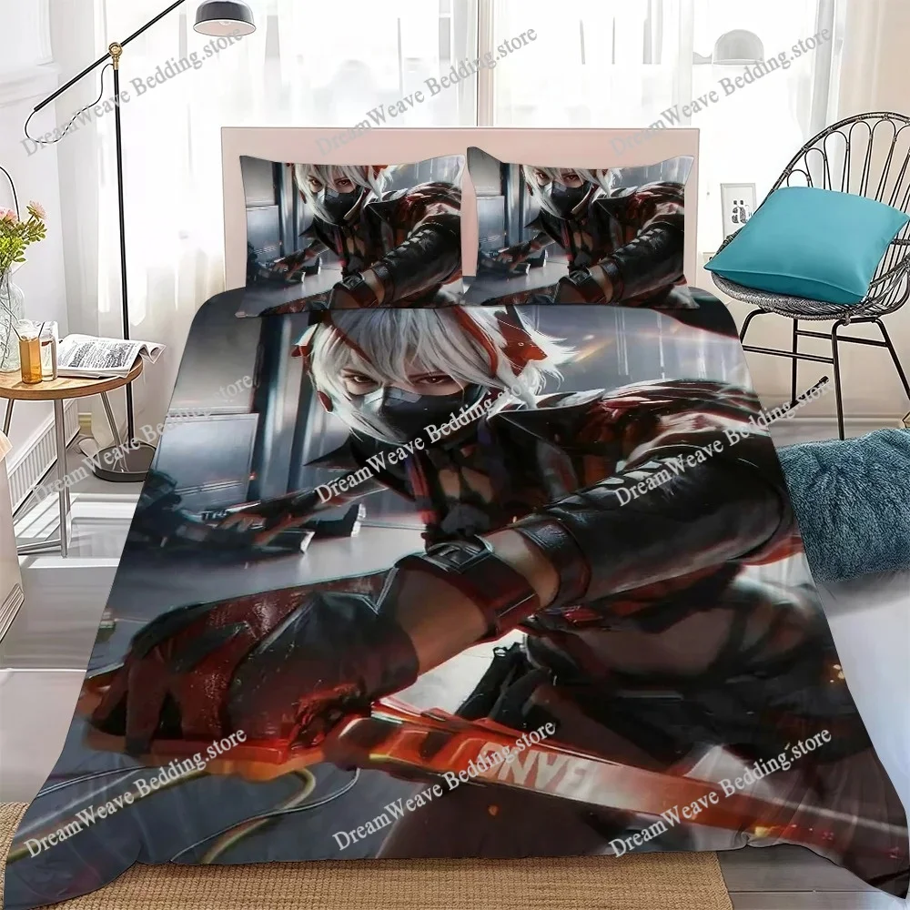 D-Delta Force Game Duvet Cover Set Home Style Bedding Soft Laundry Cotton Bed Student Dormitory Gift