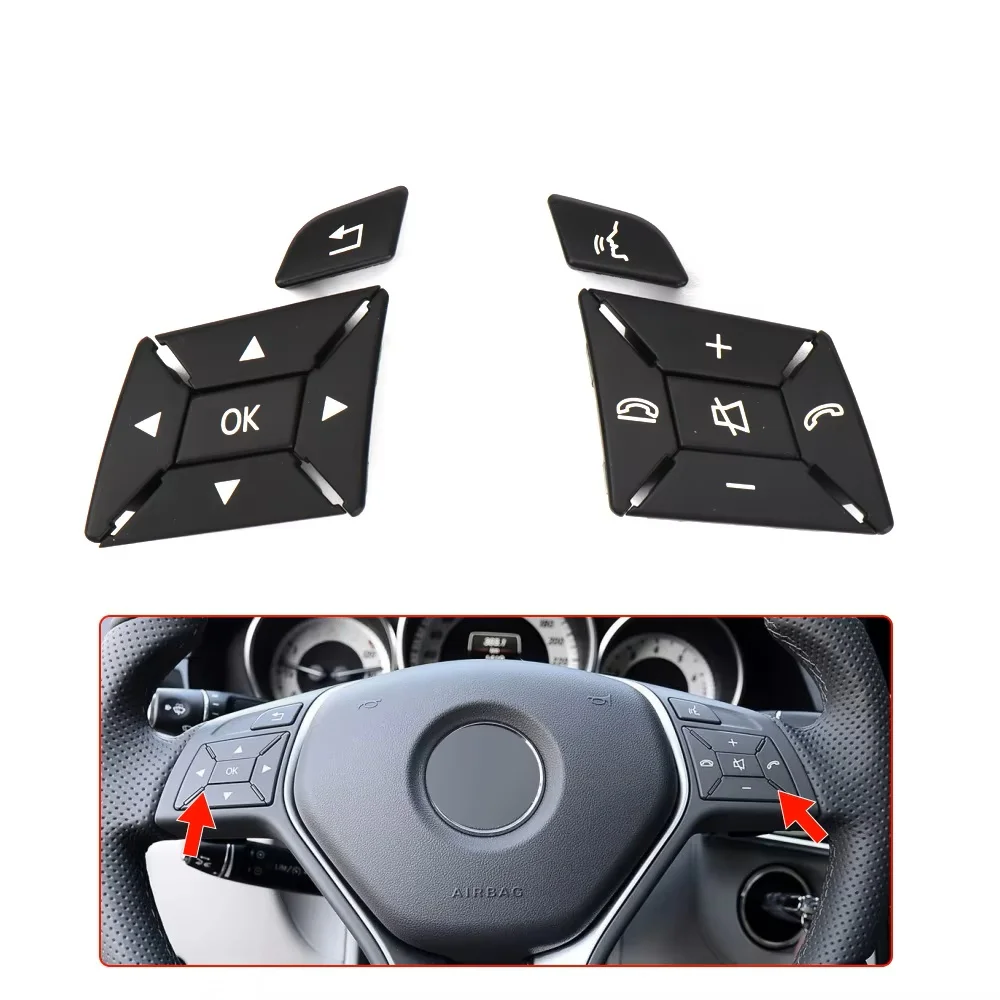 Car Steering Wheel Button Cover Menu Control Switch A2185400162 For Mercedes-Benz W204 W117 W218 W156 W246 A1725400262