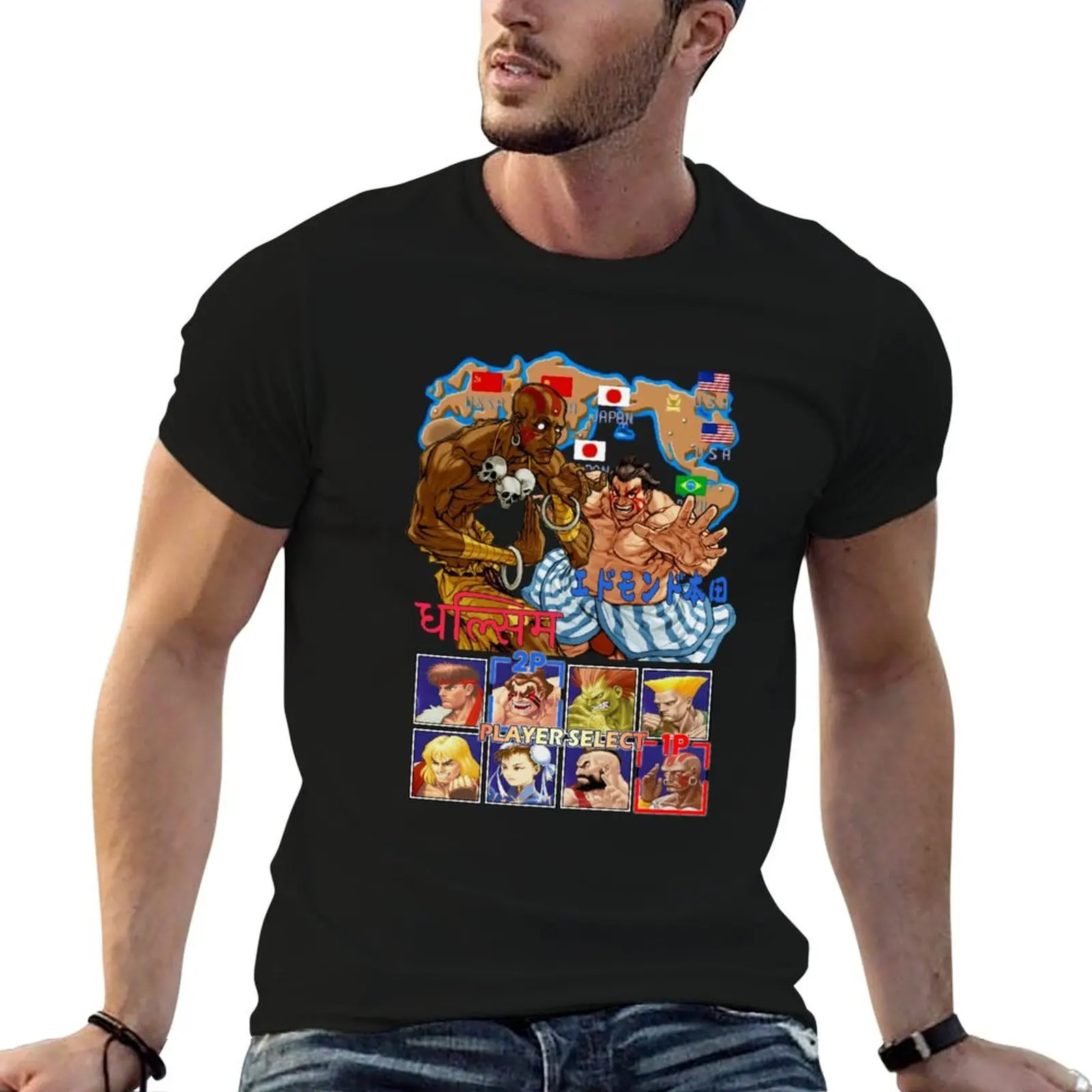 Tribute to Street Fighter T-Shirt Big and Tall Short Sleeve Tee