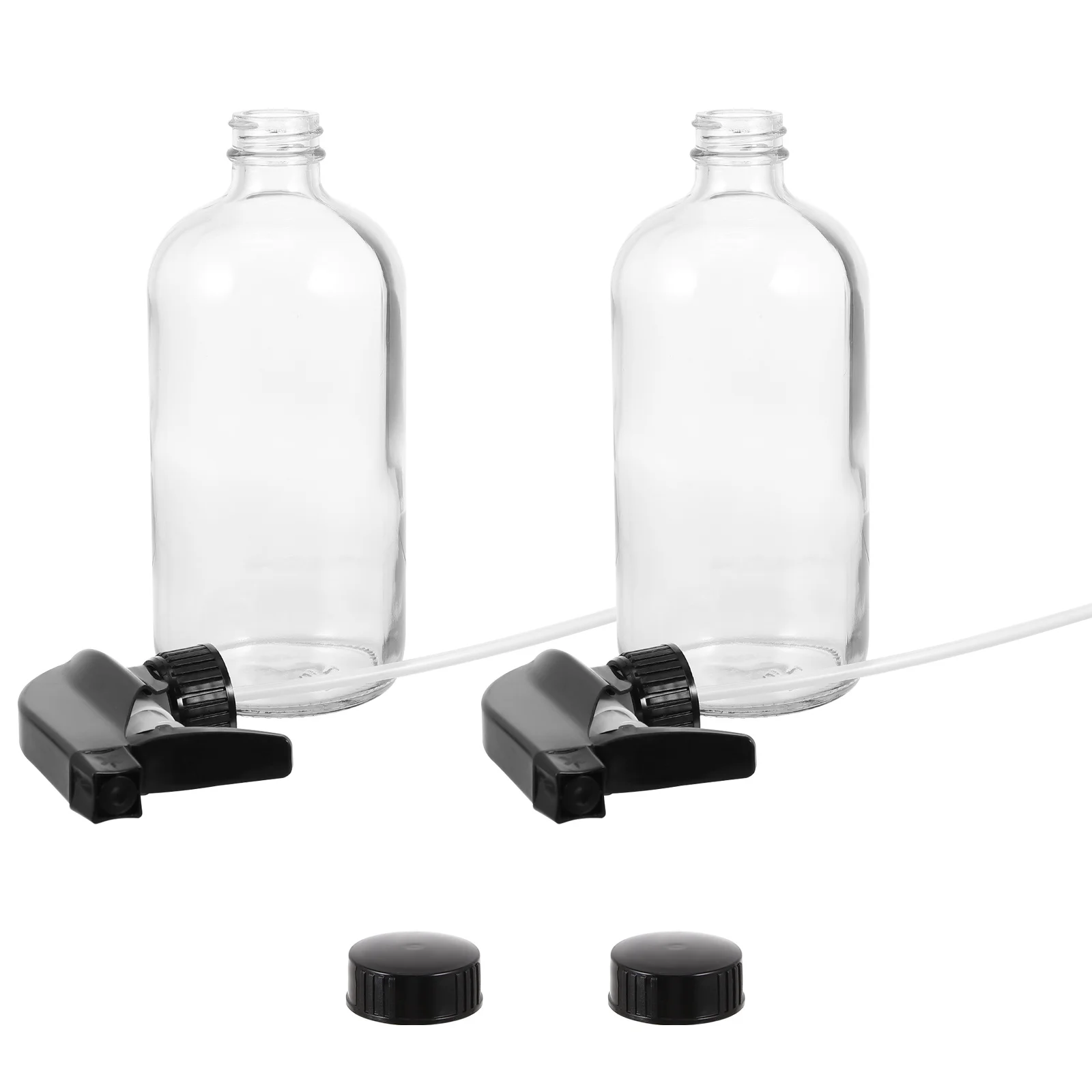 

2Pcs 500Ml Glass Spray Bottle Travel Dispenser Compact Refillable Container for Skincare Products and Hair Care