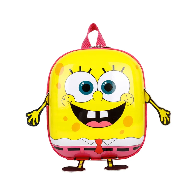 SpongeBob Cartoon Backpack for Baby Boys Girls Cute Children Backpacks Schoolbag Kindergarten Waterproof Book Bags Casual Bags