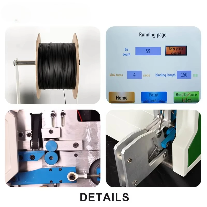 Cable Tie Tying Machine  Automatic Nylon Wind and Bind Machine Tying OD 5 - 35 mm