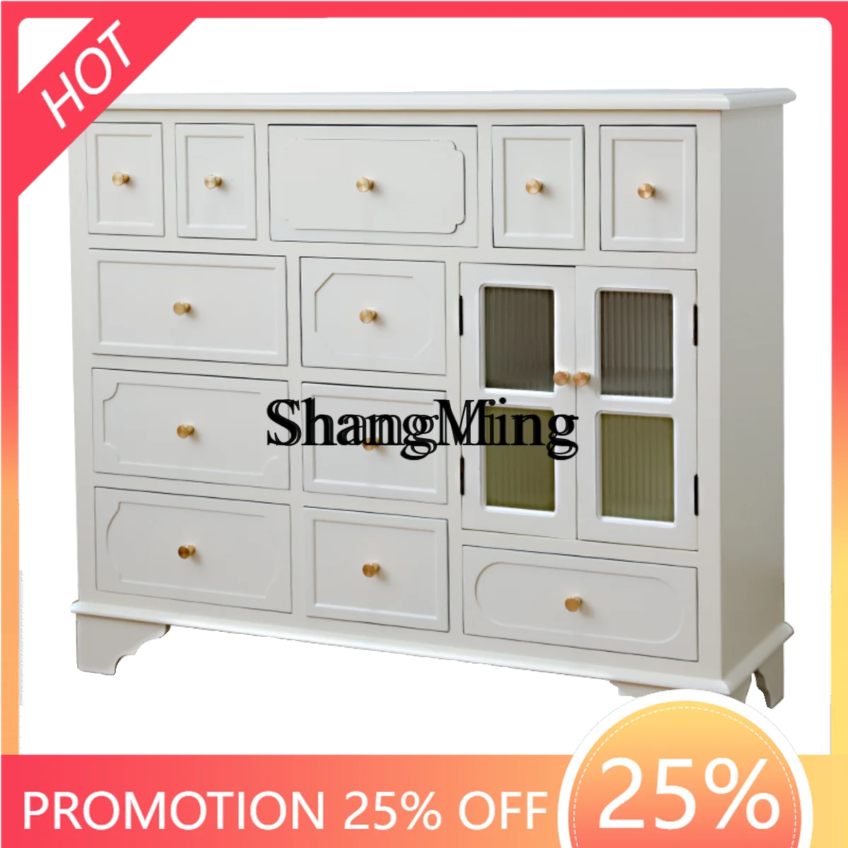 

ZYY advanced exquisite simple modern chest cabinet bedroom locker solid wood storage cabinet living room storage