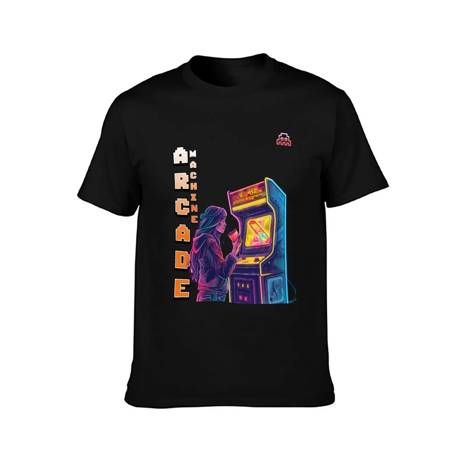 Immortal Legends: Tribute to the Iconic Characters of Arcade Machines T-Shirt, Summer Casual Cotton Tee, Vintage Graphic Print