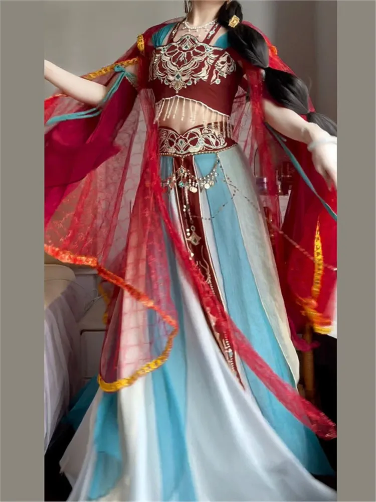 

Elegant and fashionable exotic style Western Regions heavy industry embroidery daily clothing