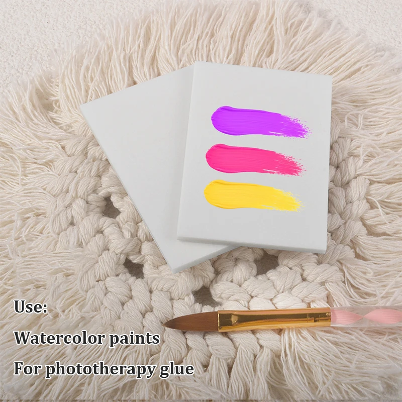 50 Sheets Disposable Manicure Glue Paper - Tearable Transparent Tray for Polish Color Mixing