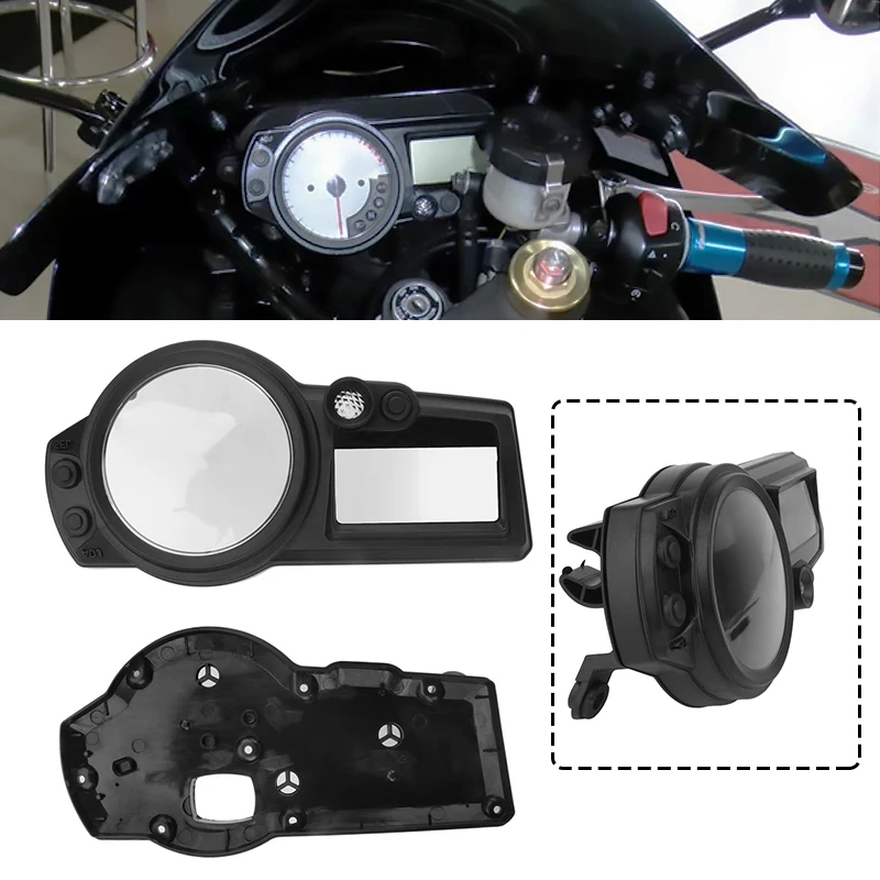 

Black Motorcycle Accessories Speedometer Case Odometer Instrument Tachometer Casing Cover ABS For Suzuki GSXR 600 750 2004 2005