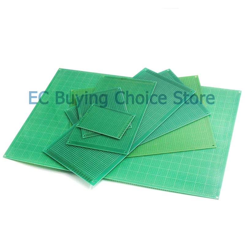 واحد/مزدوج الوجهين PCB العالمي لوحة دوائر كهربائية مطبوعة 20*30 15*20 12*18 10*15 10*10 8*12 6*8 2*8 4*6 7*9 سنتيمتر لوحة اللوح