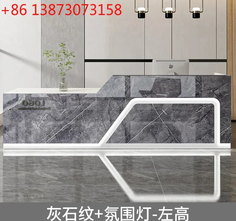 Counter Cashier Company Reception Desk Shop Paint Beauty Salon Counter Desk