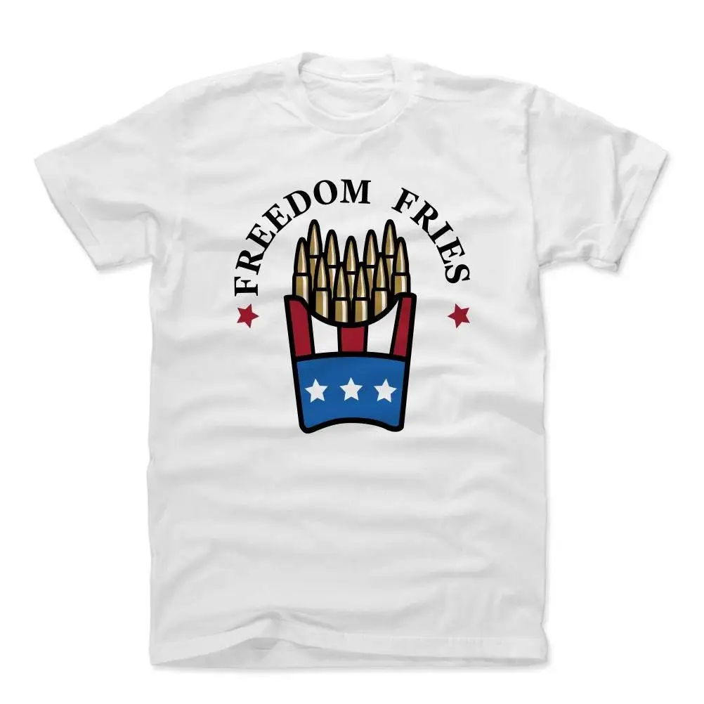 

Funny 4th of July Men's Cotton T Shirt Freedom USA Fries