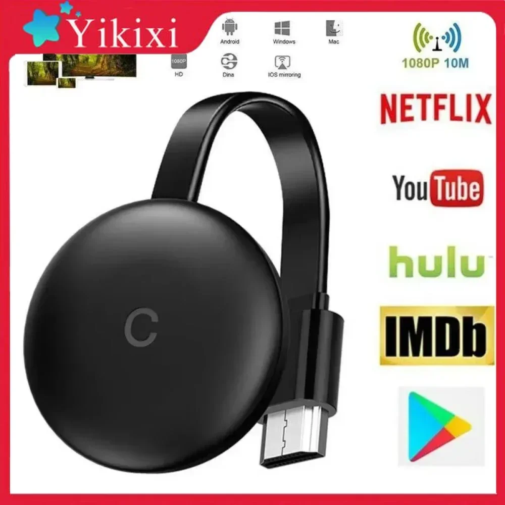 TV Stick 1080P для G12 Screencast HDMI-совместимый медиаплеер Wi-Fi дисплей ключ приемник Share зеркало экрана для YouTube