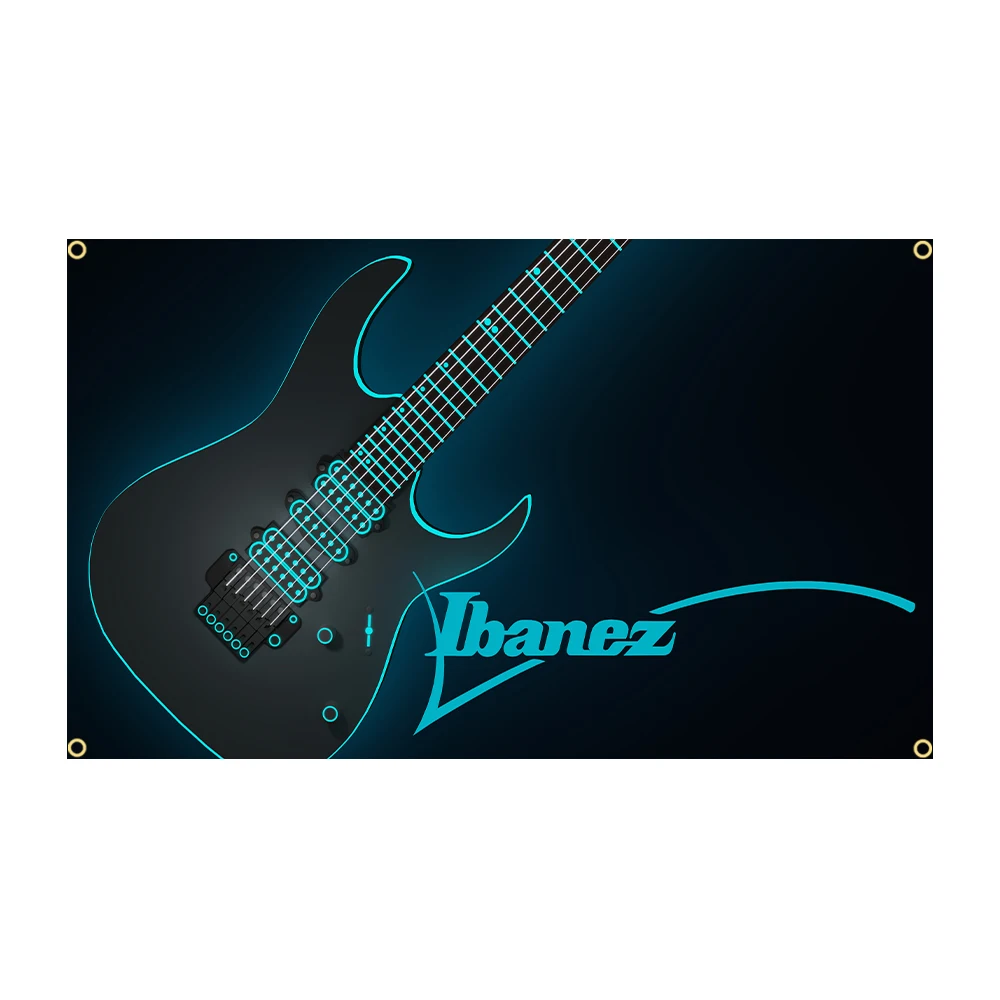 JimonFlag 90x150CM 3X5FT Ibanezs guitar Flag Polyester Printed guitar Banner For Decor Room Decor