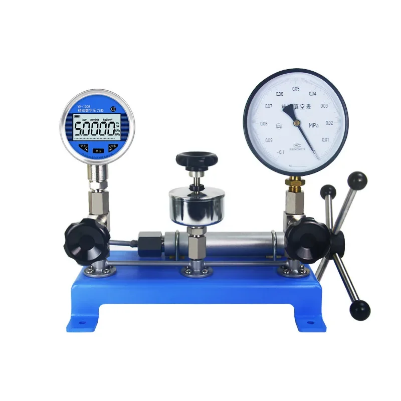 

Pressure gauge calibration instrument, pressure switch calibration device, oil pressure source