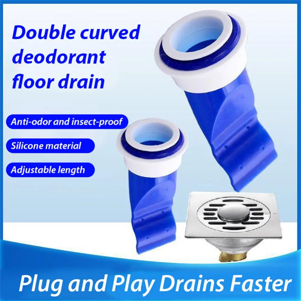 Floor Drain Anti Odor Smell Sinks Sewer Pipe Silicone Stopper Waste Hair Clogging Water Filter Kitchen Bathroom Toilet Strainers