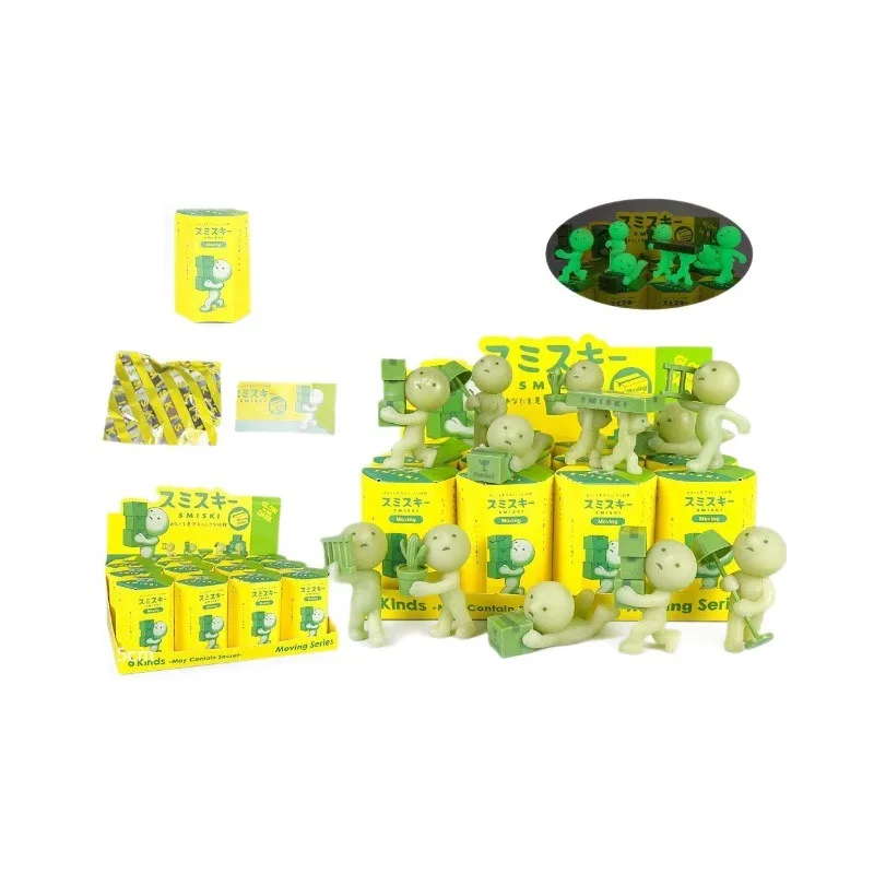 SMISKI série dynamique poupée lumineuse modèle boîte aveugle ornement mignon coin elfe ornement de bureau modèle voiture décoration poupée cadeau