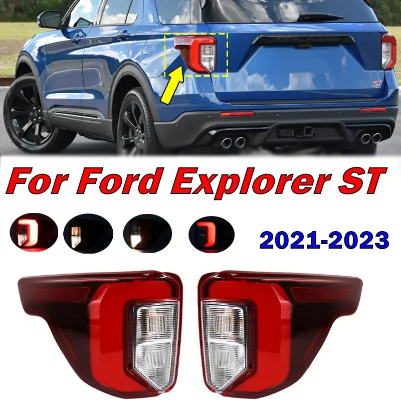 LED Rear Tail Light Siganl Lamp Driving Lamp For Ford Explorer ST 2020 2021 2022 2023 Taillight Assembly Exterior Accessories