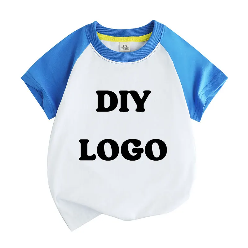 Summer raglan Short-Sleeved O-Neck T Shirt Fashion 3D Printing T-Shirt Custom Your Exclusive Tshirt Diy Children Size Tops Tee