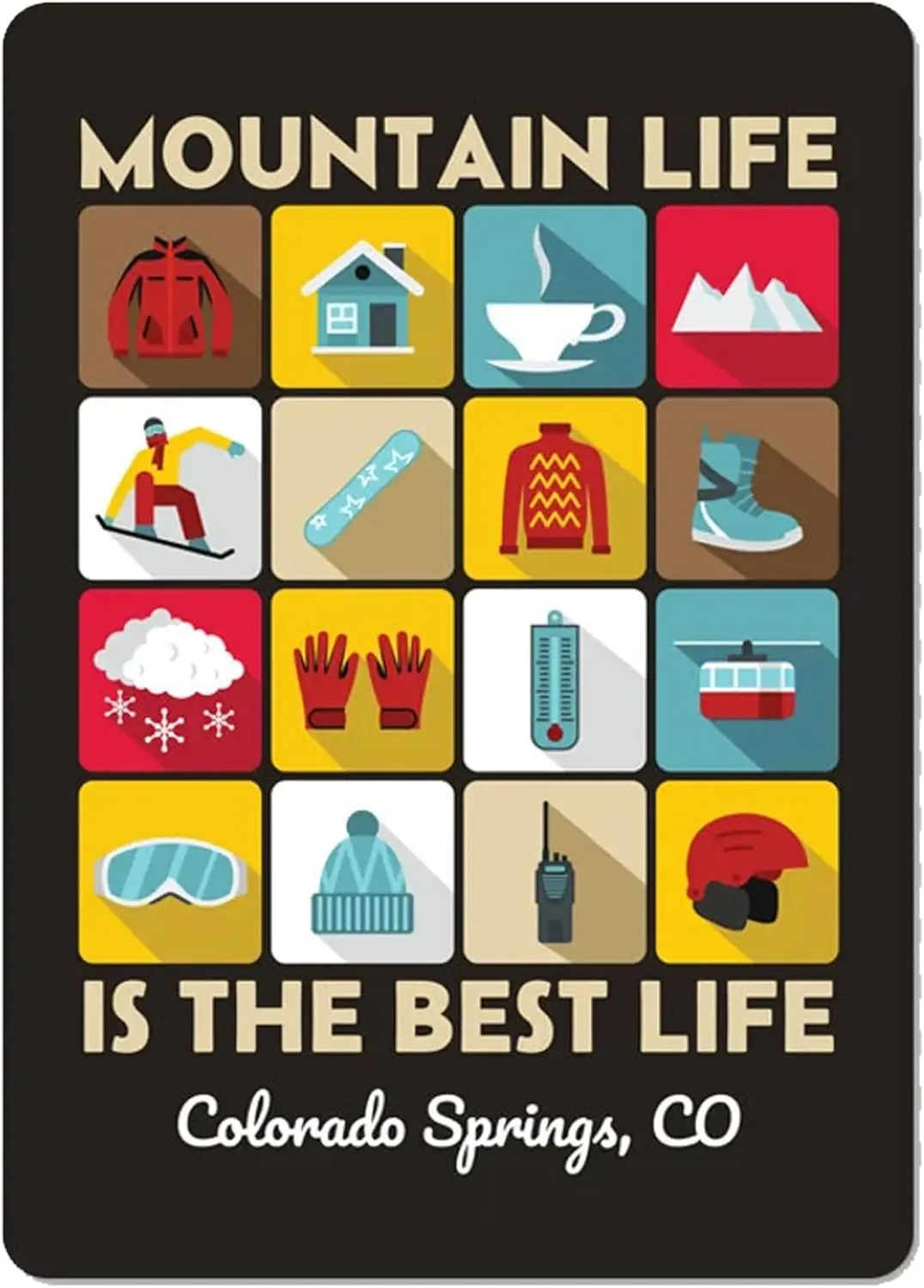 1p,Mountain Life Is The Best Life Sign, Colorado Springs, Ski Lodge Decor, Mountain Lodge Sign, Ski Resorts, Winter Adventure, M