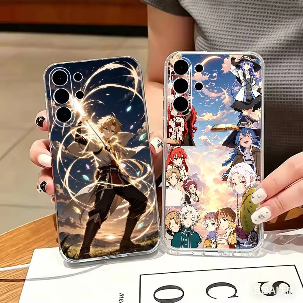 M-Mushoku Tensei Jobless Reincarnation ransparent Slim Soft CovePhone Case For Samsung S25,24,23,22,30,21,10,Ultra,Plus,FE,4,5G
