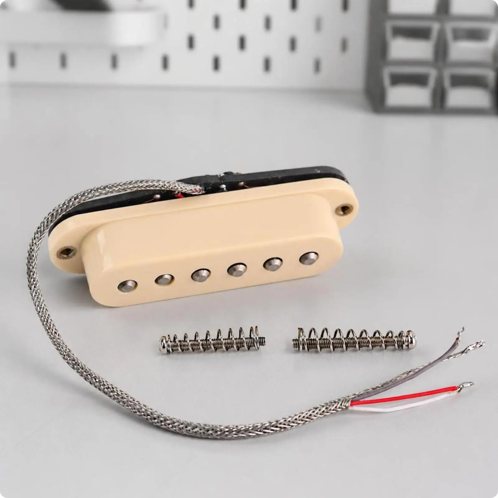 Guitar Pickup with Mounting Screws Replacement Electronics Compact for Luthier