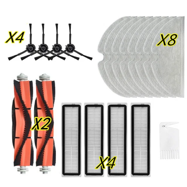 ใหม่แปรงหลัก Hepa กรองแปรงด้านข้าง Mop ผ้าสำหรับ Dreame D9 L10 Pro เครื่องดูดฝุ่น