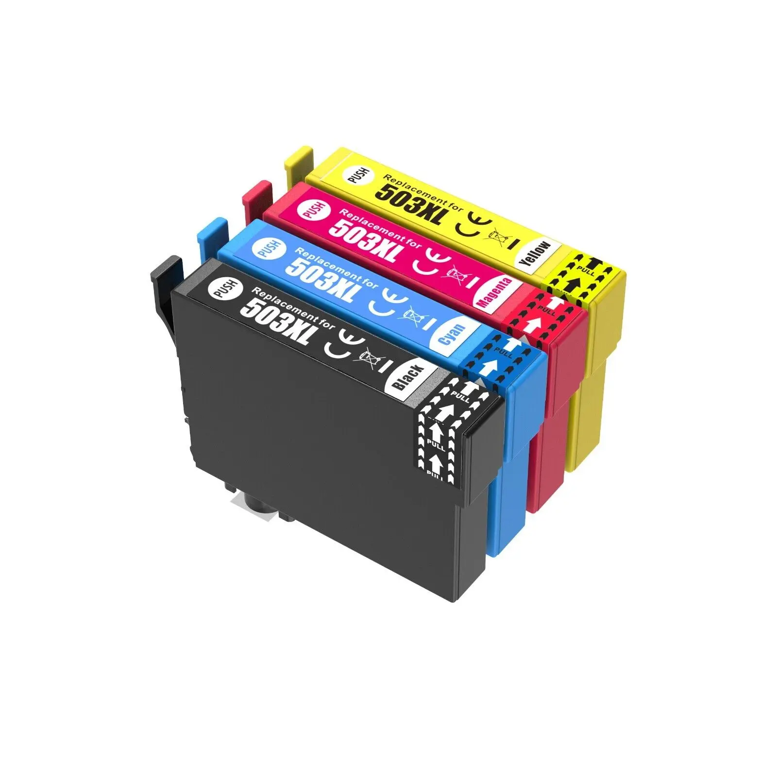 503XL Ink Cartridges Replacement for Epson 503 Compatible with Expression Home XP-5200 XP-5205 XP5200 Workforce WF-2960 WF-2965