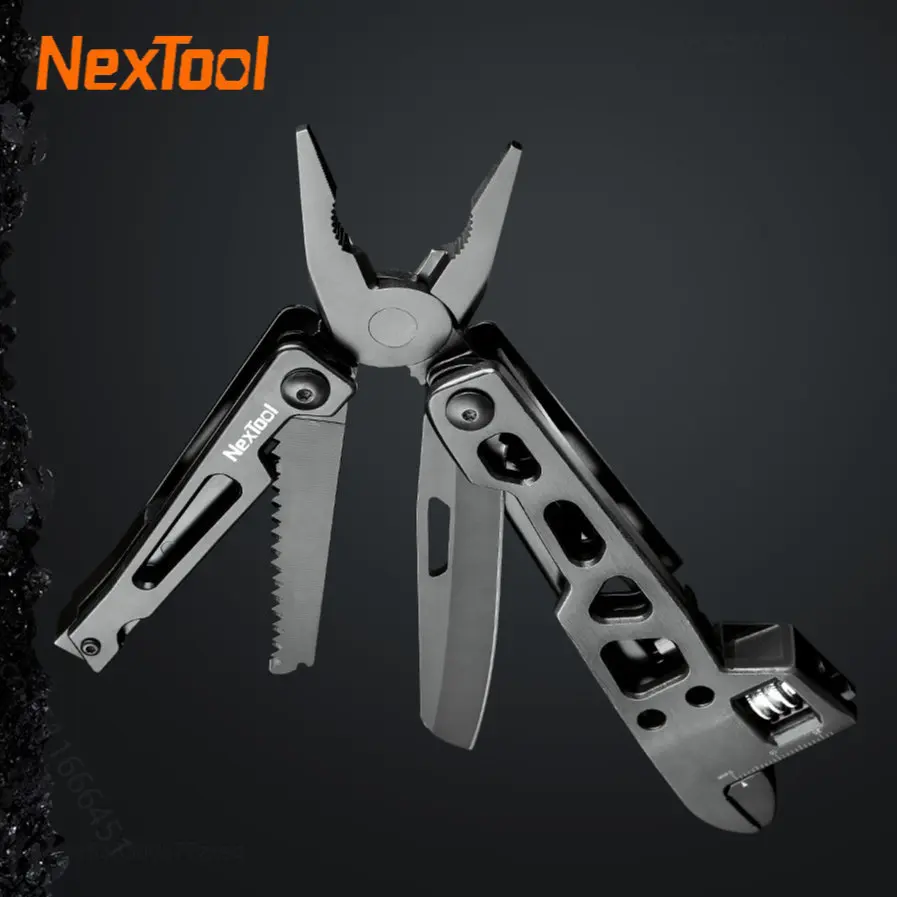 

NexTool 9 In 1 Multi-Function Adjustable Wrench Knife Folding Tools Kit Multi-Purpose Pliers Wood Saw Slotted Screwdriver Tool