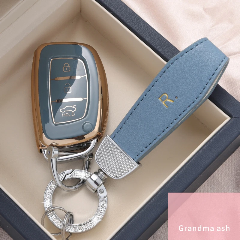 3 Buttons Soft Car Key Case Cover Key Bag For Hyundai Ix35 IX45 IX25 I10 I20 I30 HB20 Sonata Verna Solaris Santa Elantra Mistra