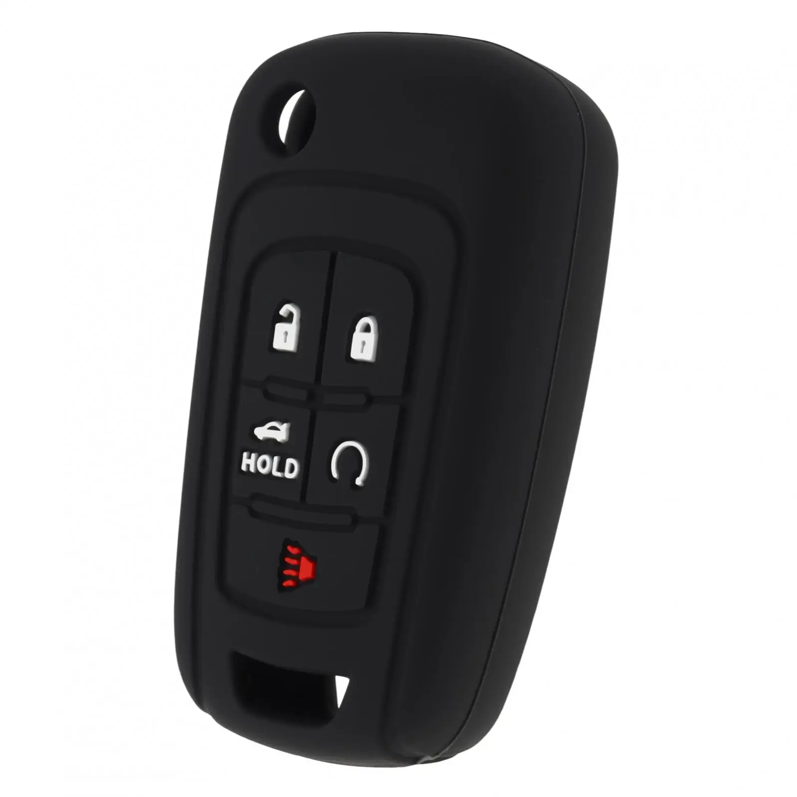 5버튼 자동차 리모컨 키 케이스 쉘 쉐보레 뷰익 GMC 2010-2017용 실리콘 플립 폴딩 키 케이스 커버 보호기