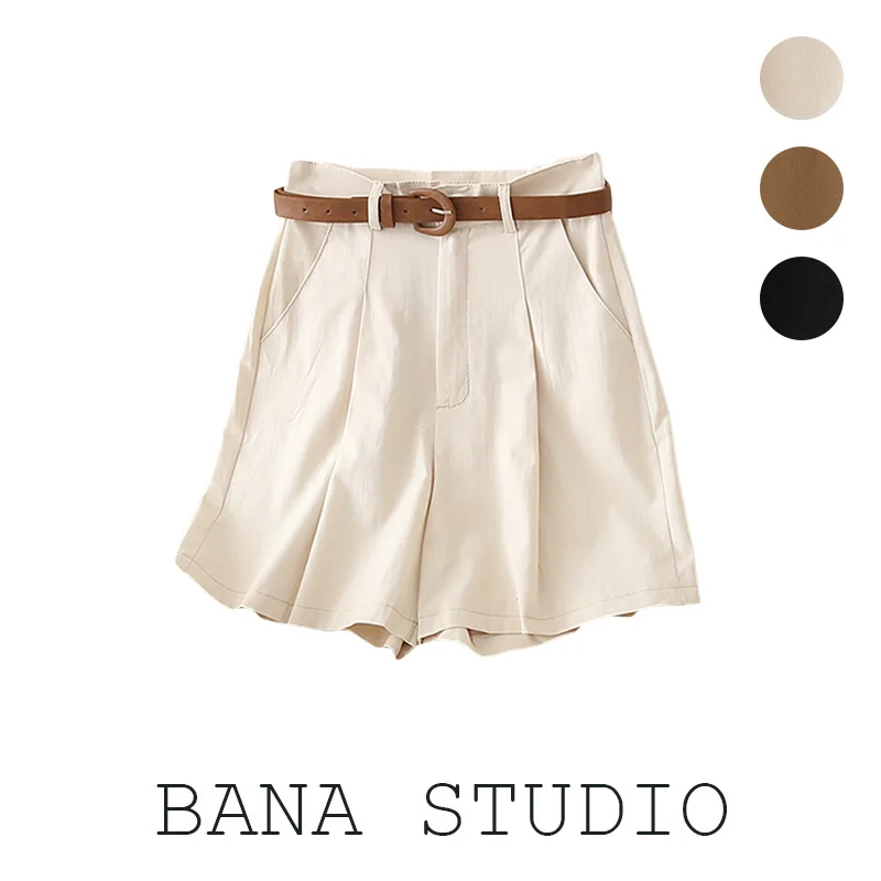 

BANA, прямые повседневные брюки с высокой талией, женские повседневные брюки для пригородных поездок, съемный образец товаров, уличный летний тонкий материал