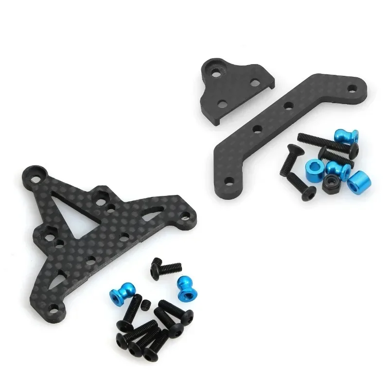 Carbon Fiber Front and Rear Gearbox Mount Bracket Gear Case Holder for Tamiya XV01  1/10 RC Car Upgrade Parts Accessories