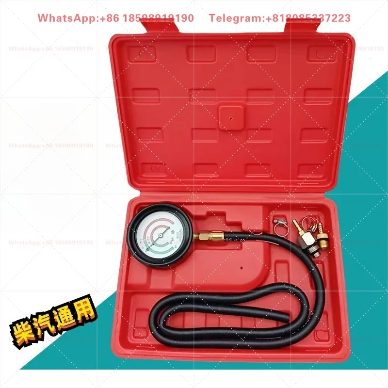 Universal Exhaust Back Pressure Gauge Three-Way Catalyst Blockage Detector Exhaust Pipe Vacuum Testing Diagnostic Tool Parts