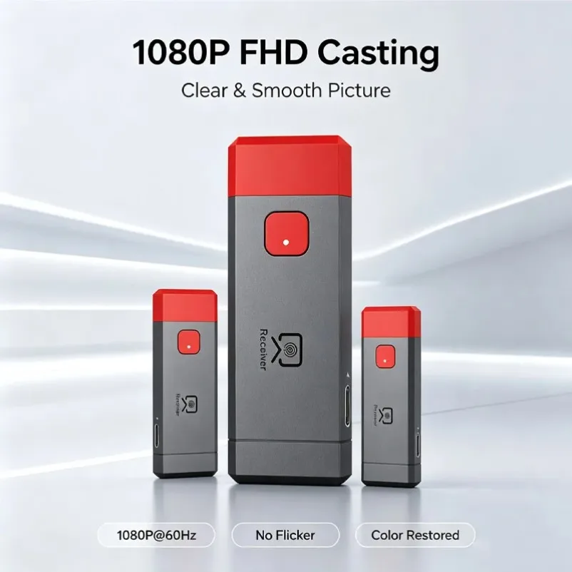 80M 5.8G 1080P HDMI-Compatible Wireless Audio Video Transmitter Receiver Extender Camera Laptop PC to TV Monitor Projector