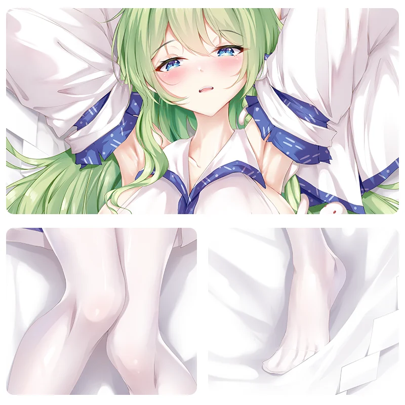 Kochiya Sanae Dakimakura Touhou Project Pillow Case Hugging Cushion Cover Full Body Pillowcase Home Bedding Decor Otaku Gift