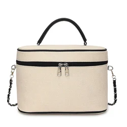 High Quality Women Canvas Handbags Shoulder Bag Casual Female Cosmetic Bag Fashion New Ladies Zipper Crossbody Bags for Women