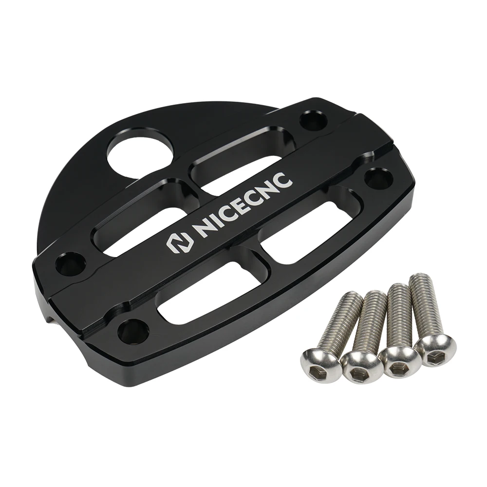 NICECNC Handlebar Handle Bar Bracket Clamp with Key Guard For Yamaha Raptor 700 YFM700 2006-2009 2011-2023 700R YFM700RSE 2010
