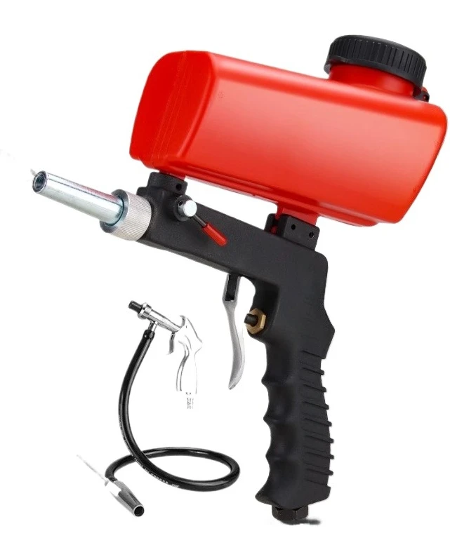 

Handheld sandblasting gun, small high-pressure refurbishment, glass crystal engraving, portable metal sandblasting