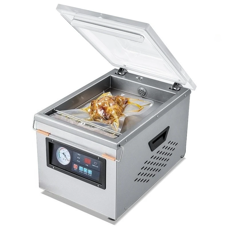 Stainless Steel Food Vacuum Sealer Machine for Home Use Dry & Wet Food Sealing Preserve Meat Seafood Meal Prep Kitchen Vacuum