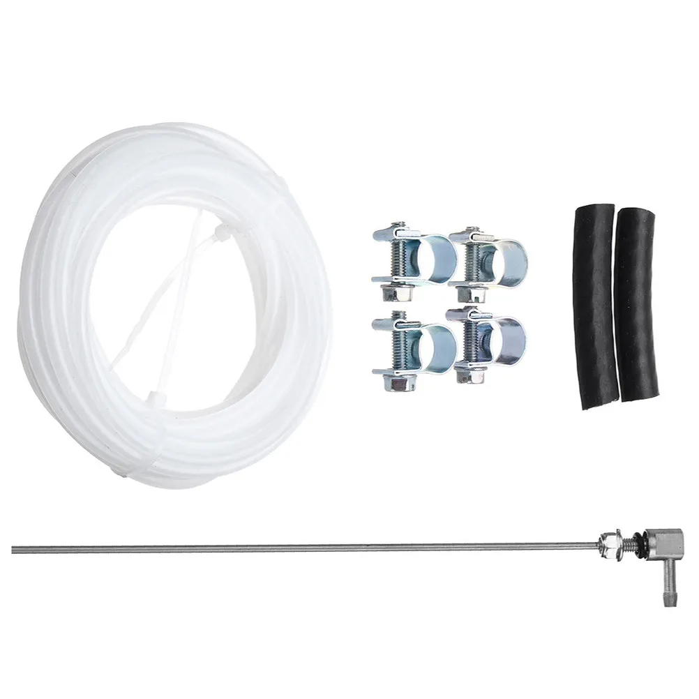 

1Set Aluminum Alloy Rubber Fuel Tank Sender Standpipe Kit Direct Replacement for Parking Heater Line Hose Clip Tank Installation