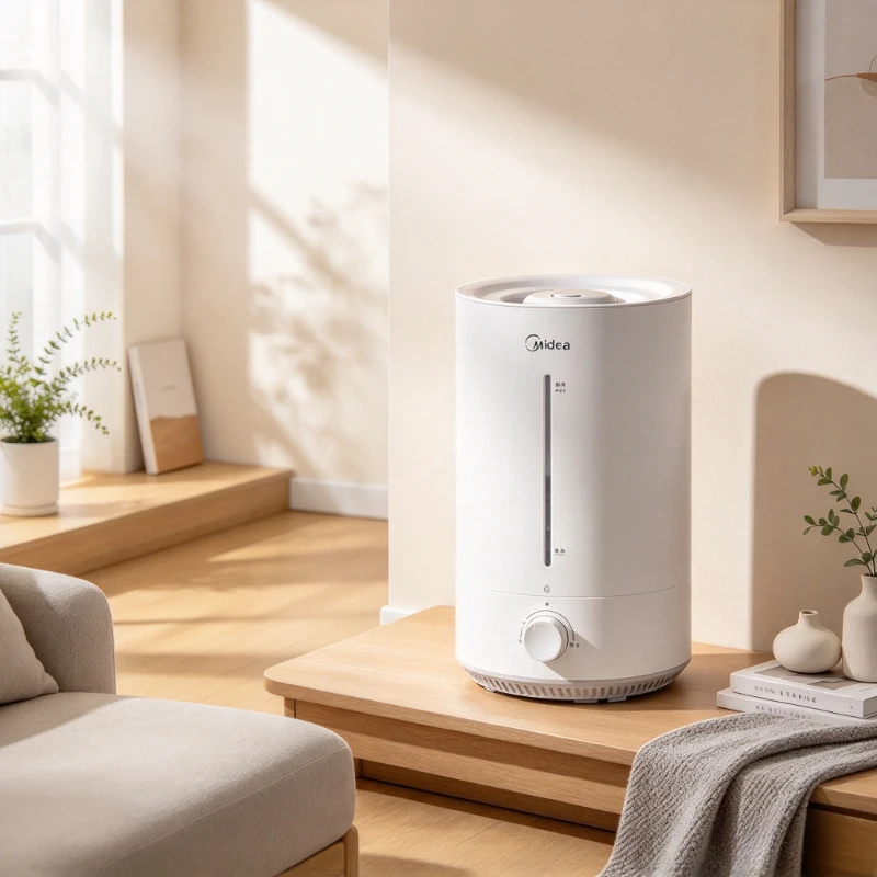 4.5L Desktop Humidifier, 410mL/h Large Mist Output with 30.7dB Quiet Operation for Bedroom Nursery Office Home Daily Use