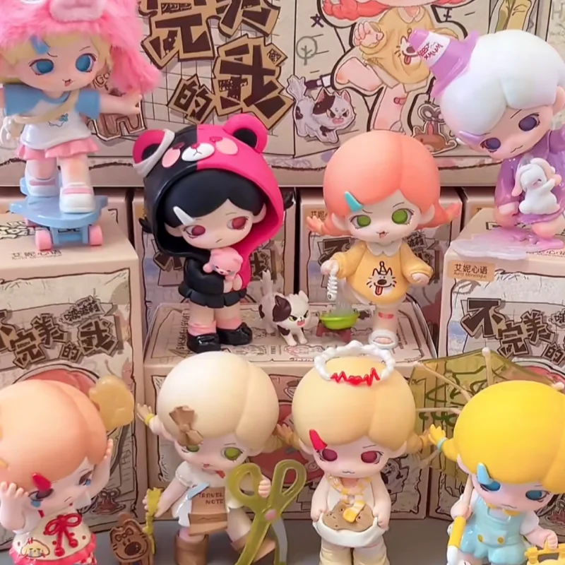 

Коллекционная фигурка Bobble Blind Box серии "Imperfect Me", милая настольная статуэтка, кукла ручной работы, украшение для стола, подарок для женщин